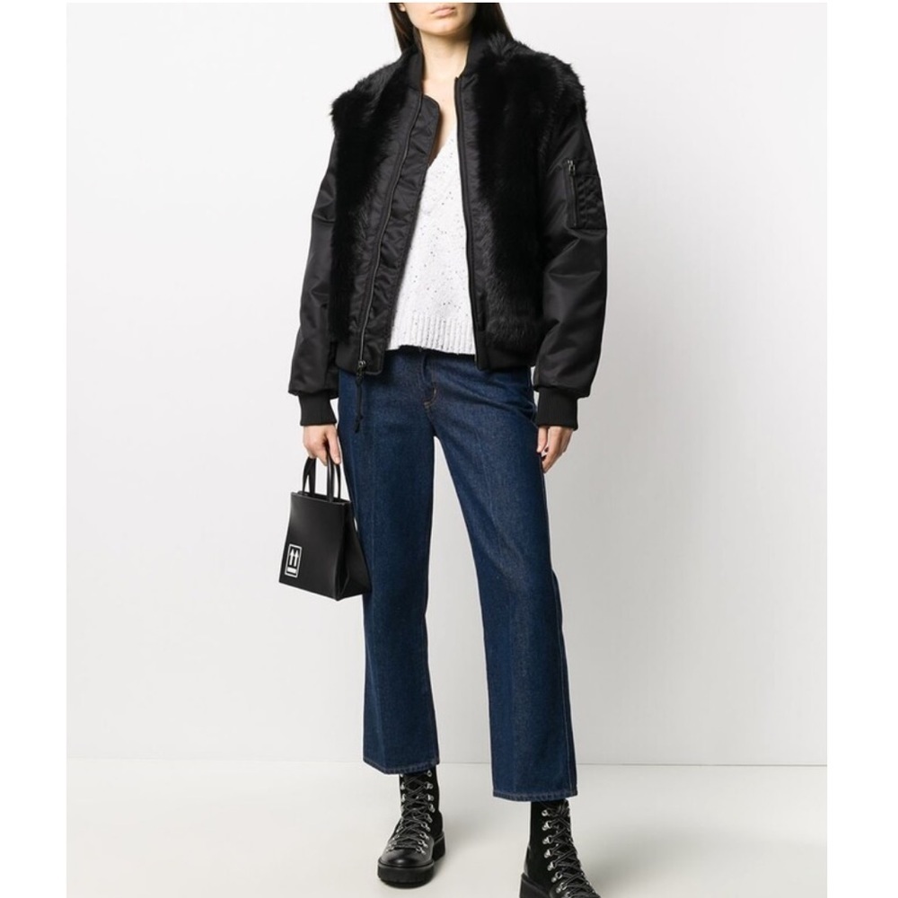 Mr & Mrs Italy x Nick Wooster shearling bomber jacket, NEW